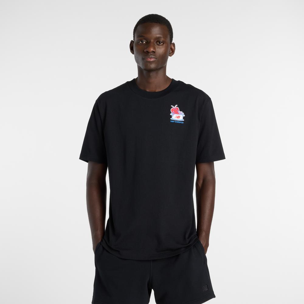 Pánske tričko New Balance MT61Y1F6BK - čierne