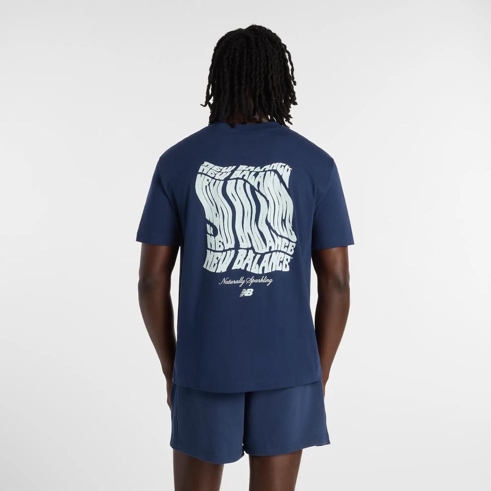 Pánske tričko New Balance MT61B2STNNY - tmavomodré
