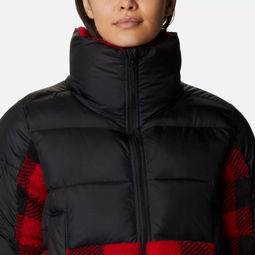 Bunda Columbia Leadbetter Point Sherpa Hybrid Puffer 1955243011 - čierne