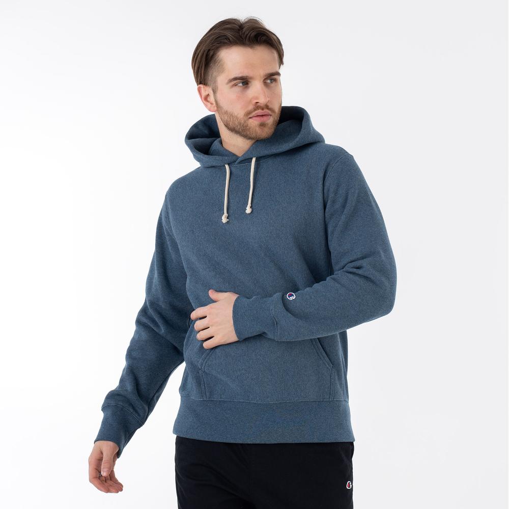 Blúza Champion Hooded Sweatshirt 218800-BM513 - tmavomodré