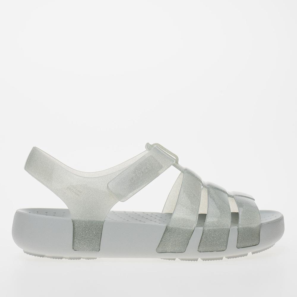 Sandále Crocs Isabella Glitter 209836-0IC - šedý