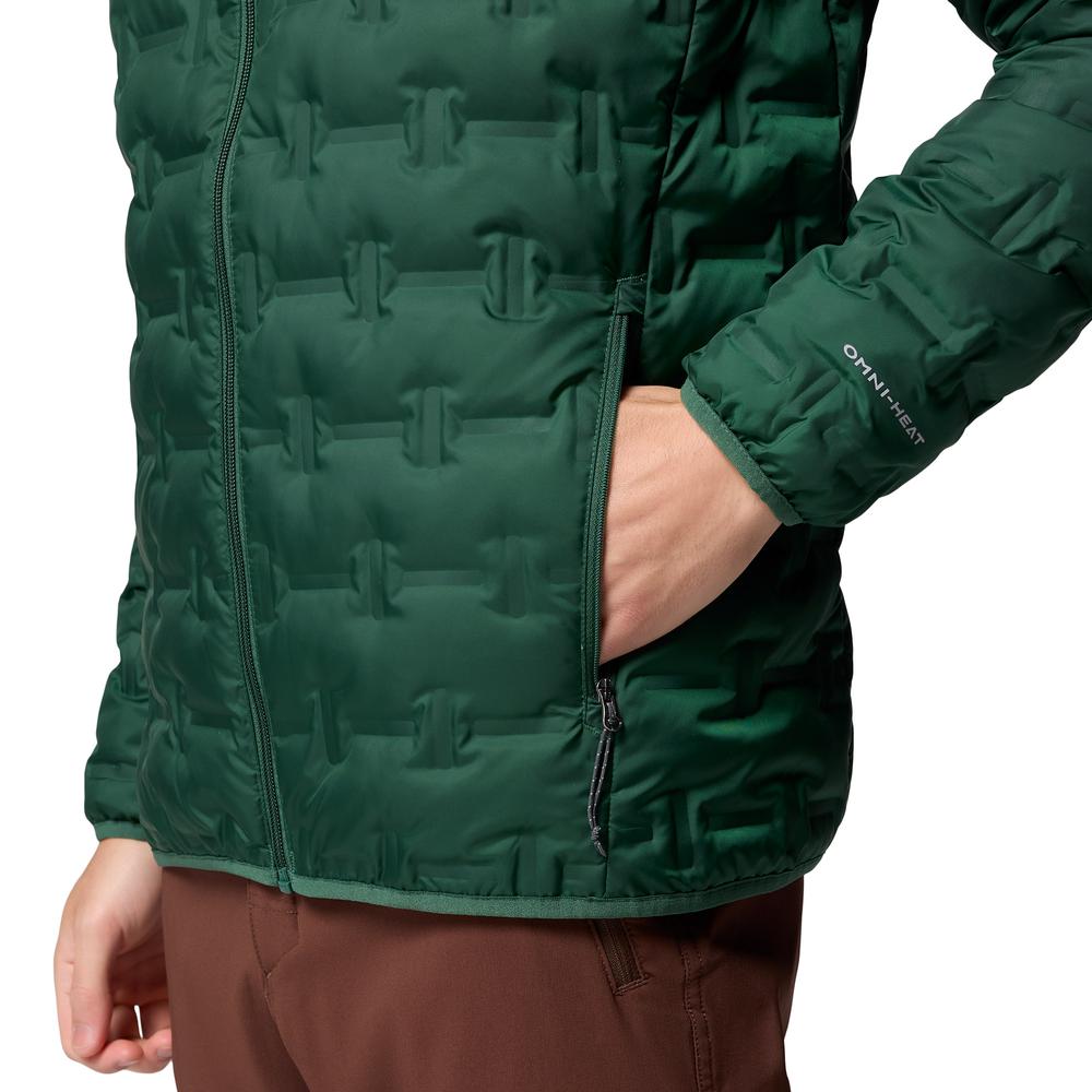Mužský bunda Columbia Delta Ridge II Down Hooded 2086222375 - zelené