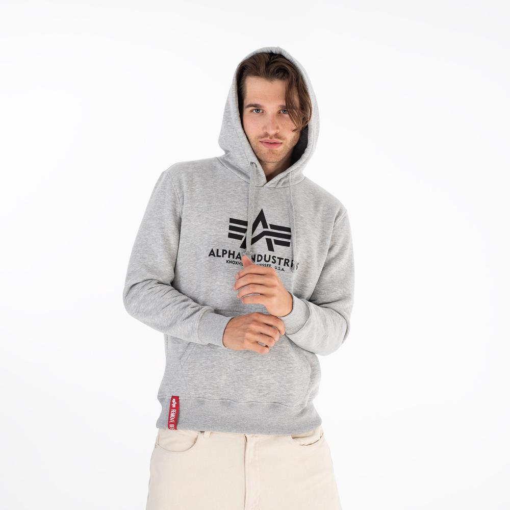 Blúza Alpha Industries Basic Hoody 17831217 - šedý
