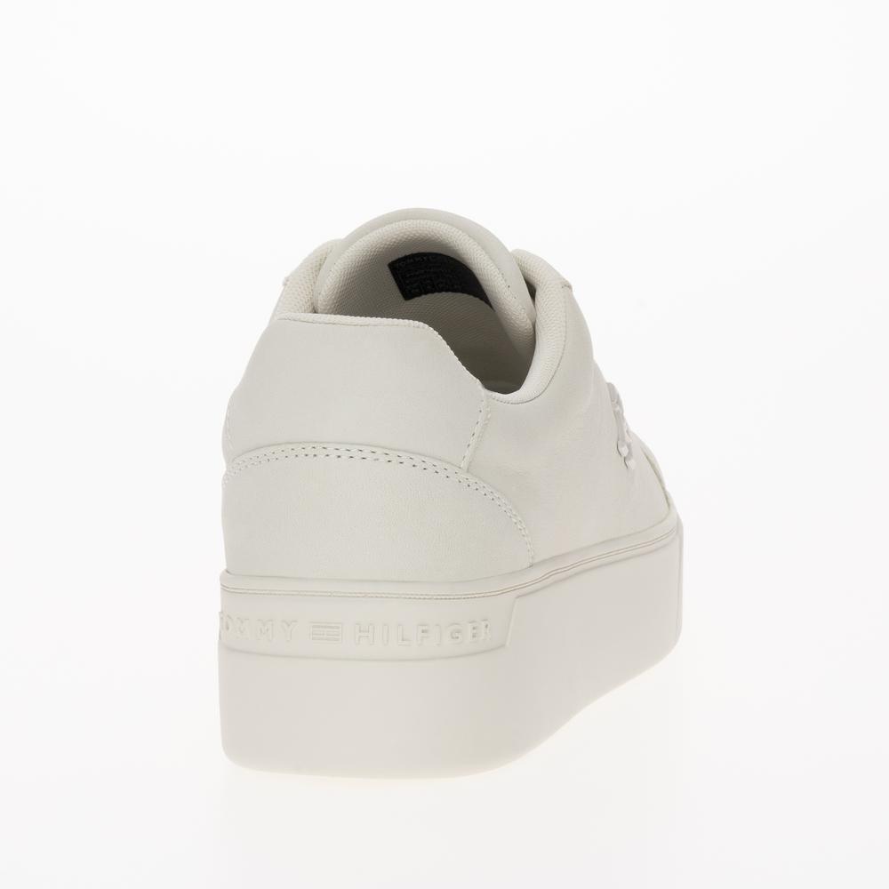 Topánky Tommy Hilfiger Nubuck Leather Platform Court FW0FW07912-YBL - béžové
