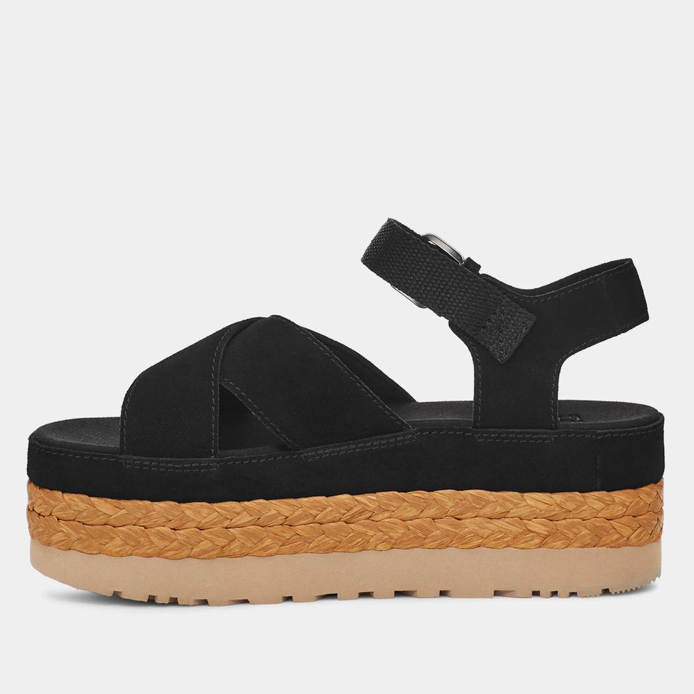 Sandále Ugg Aubrey Platform Sandal 1152711-BLK - čierne