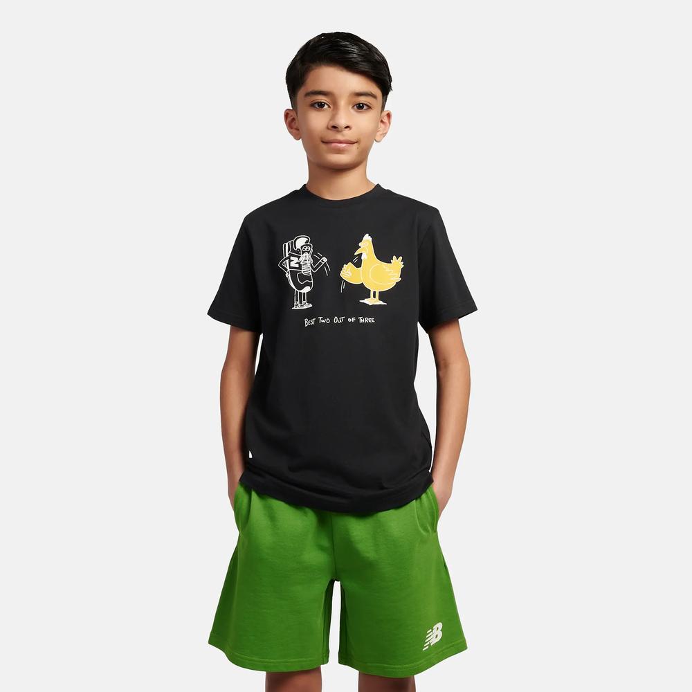 Tričko detské New Balance LAKB0257BK - čierne