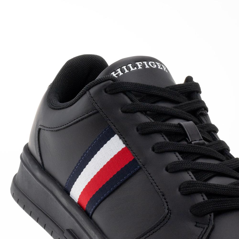 Topánky Tommy Hilfiger Supercup Stripes Leather Ess FM0FM04895-BDS - čierne