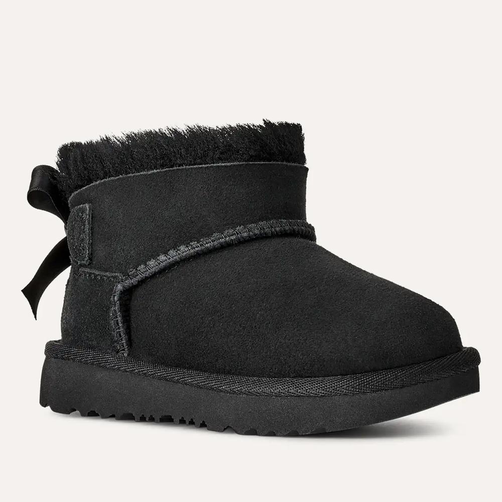 Detské topánky Ugg Toddlers Ultra Mini Bailey Bow Boot 1185920T-BLK - čierne