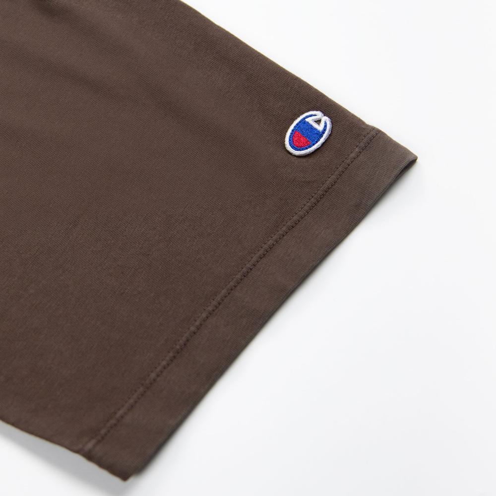 Tričko Champion Crewneck 117449-MS663 - hnedé