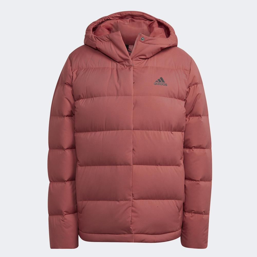 Bunda adidas Helionic Hooded Down HG8745 - červené