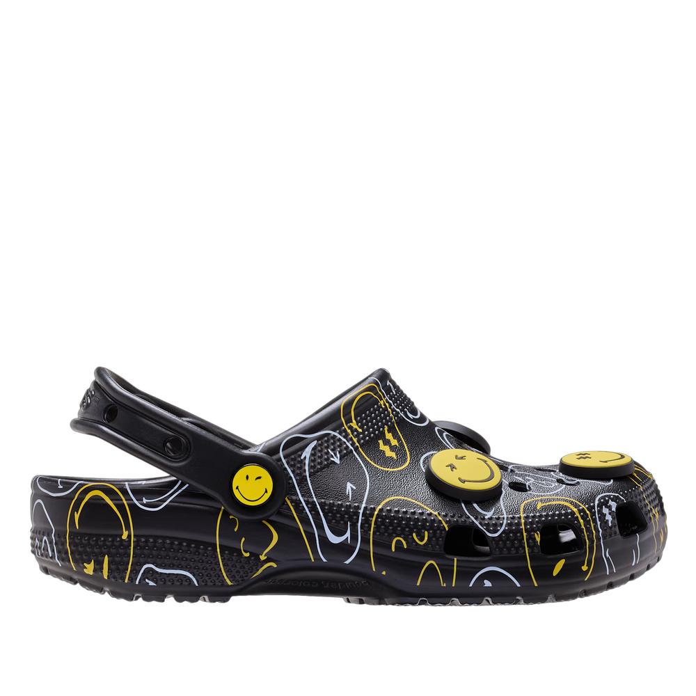 Klapky SmileyWorld Classic Clog 211693-90H - čierne