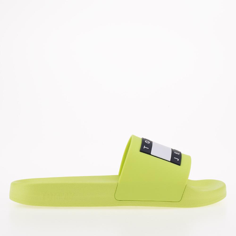 Klapky Tommy Jeans Flag Pool EN0EN02115-MSA - zelené