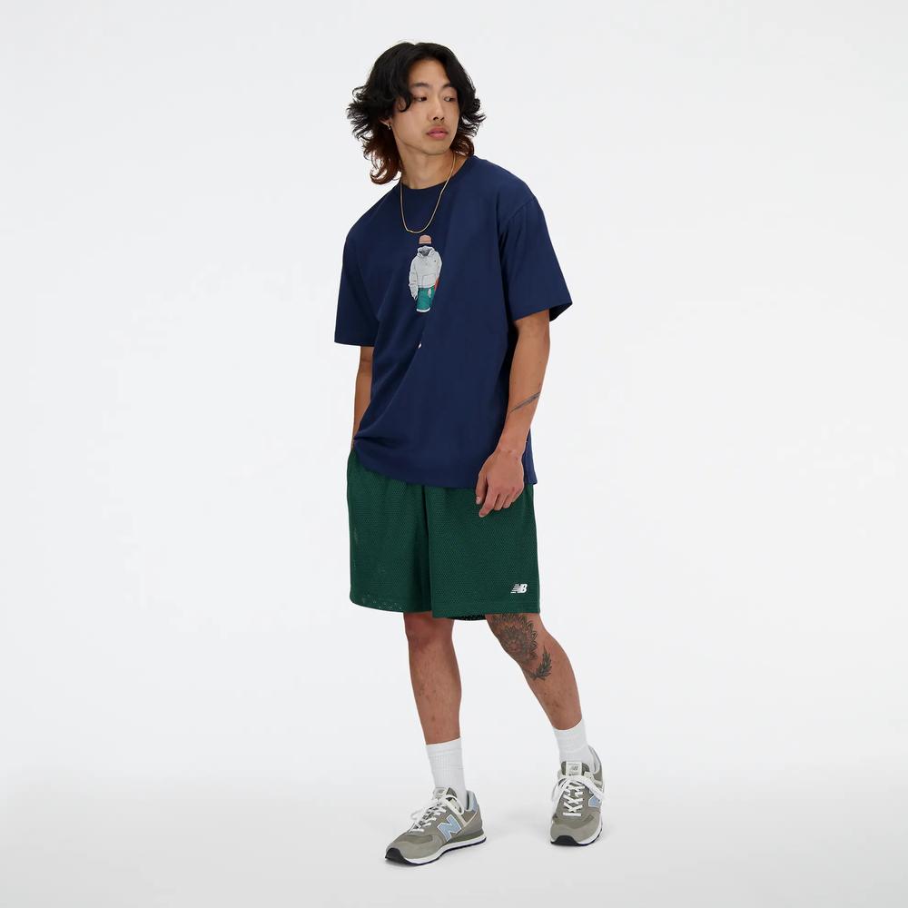 Pánske tričko New Balance MT41578NNY - tmavomodré