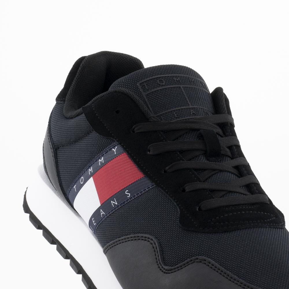 Topánky Tommy Jeans Retro Runner EM0EM01081-BDS - čierne