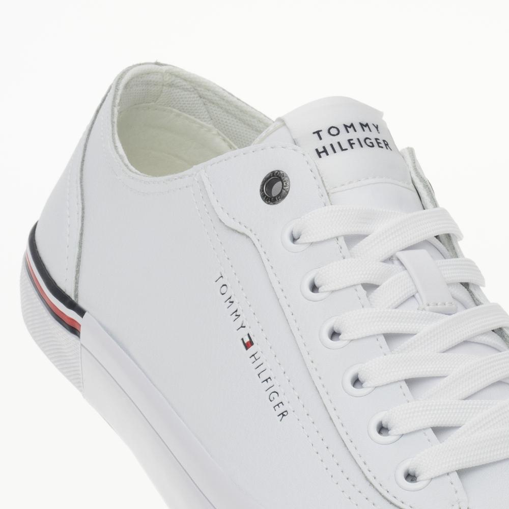 Topánky Tommy Hilfiger Corporate Vulc Leather FM0FM04953-YBS - biele