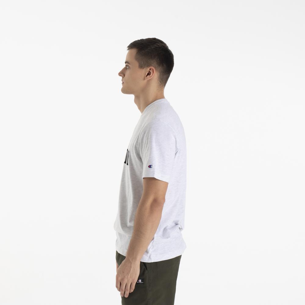 Tričko Champion Crewneck 220432-EM007 - šedý