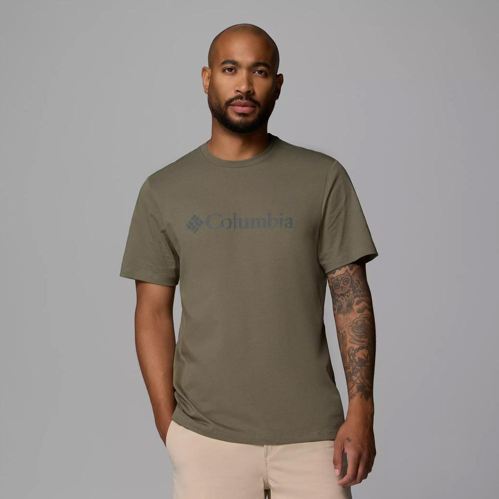 Mužský tričko Columbia CSC Basic Logo 2155001397 - zelené