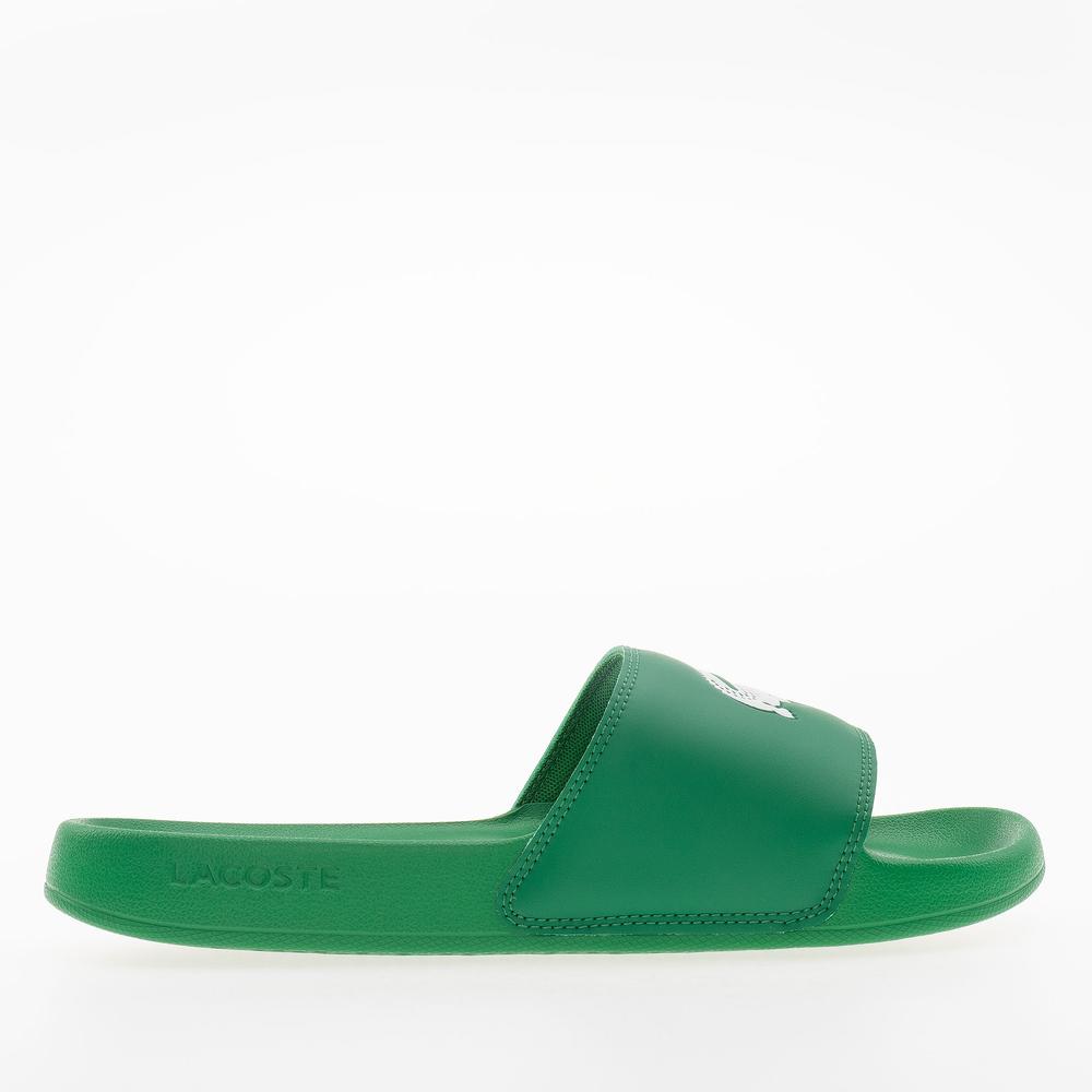 Klapky Lacoste Serve Sliders 749CMA0041-1R7 - zelené