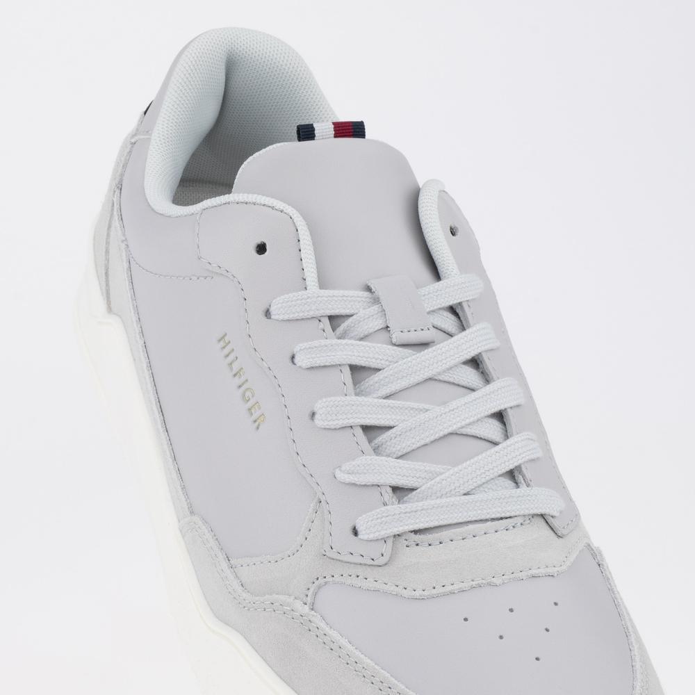 Topánky Tommy Hilfiger Elevated Cupsole Leather Mix FM0FM04358-PSU - šedý
