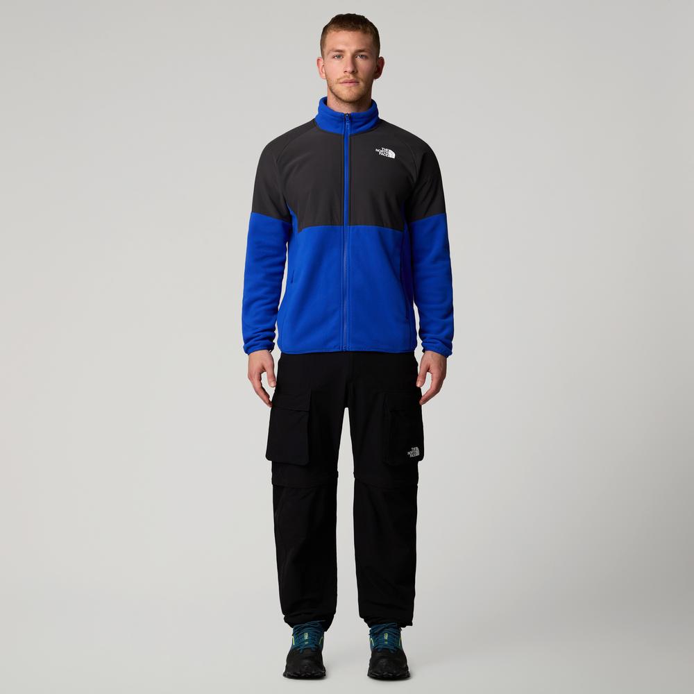 Blúza The North Face 100 Glacier Heavyweight Full-Zip Fleece 0A89JGJL11 - tmavomodré