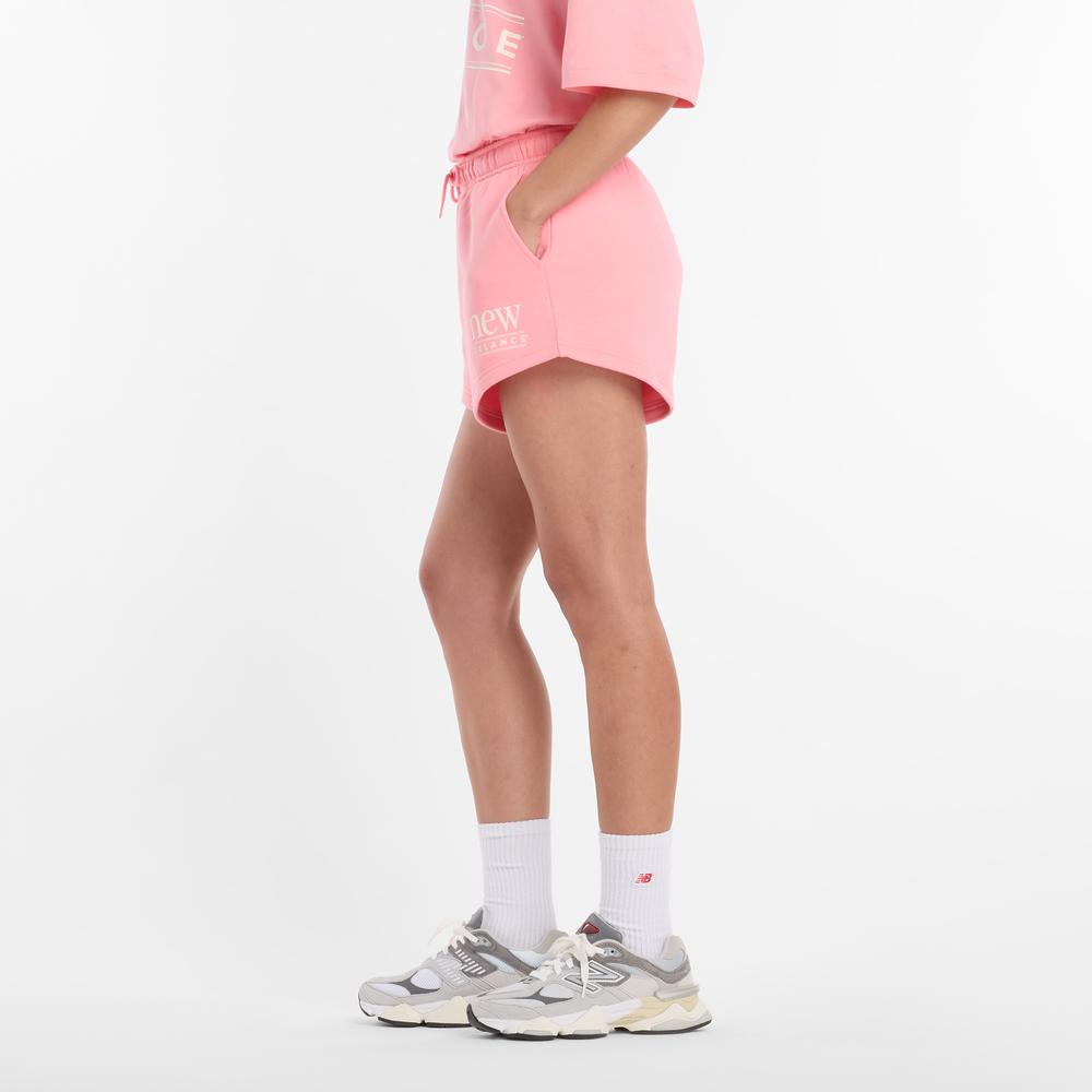 Dámske šortky New Balance WB61Y80AAA6 - ružové