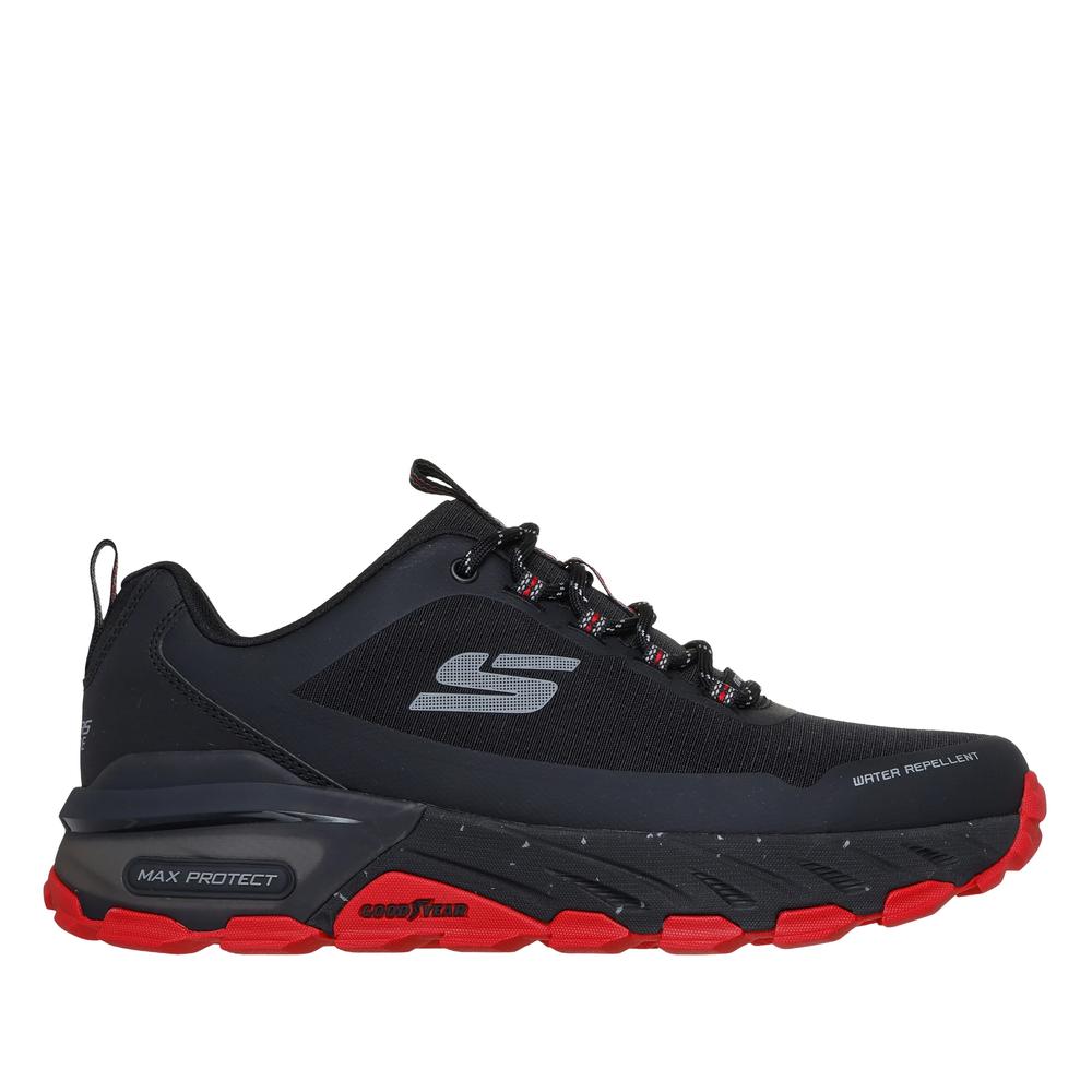Topánky pánske Skechers Max Protect 237669BKRD - čierne