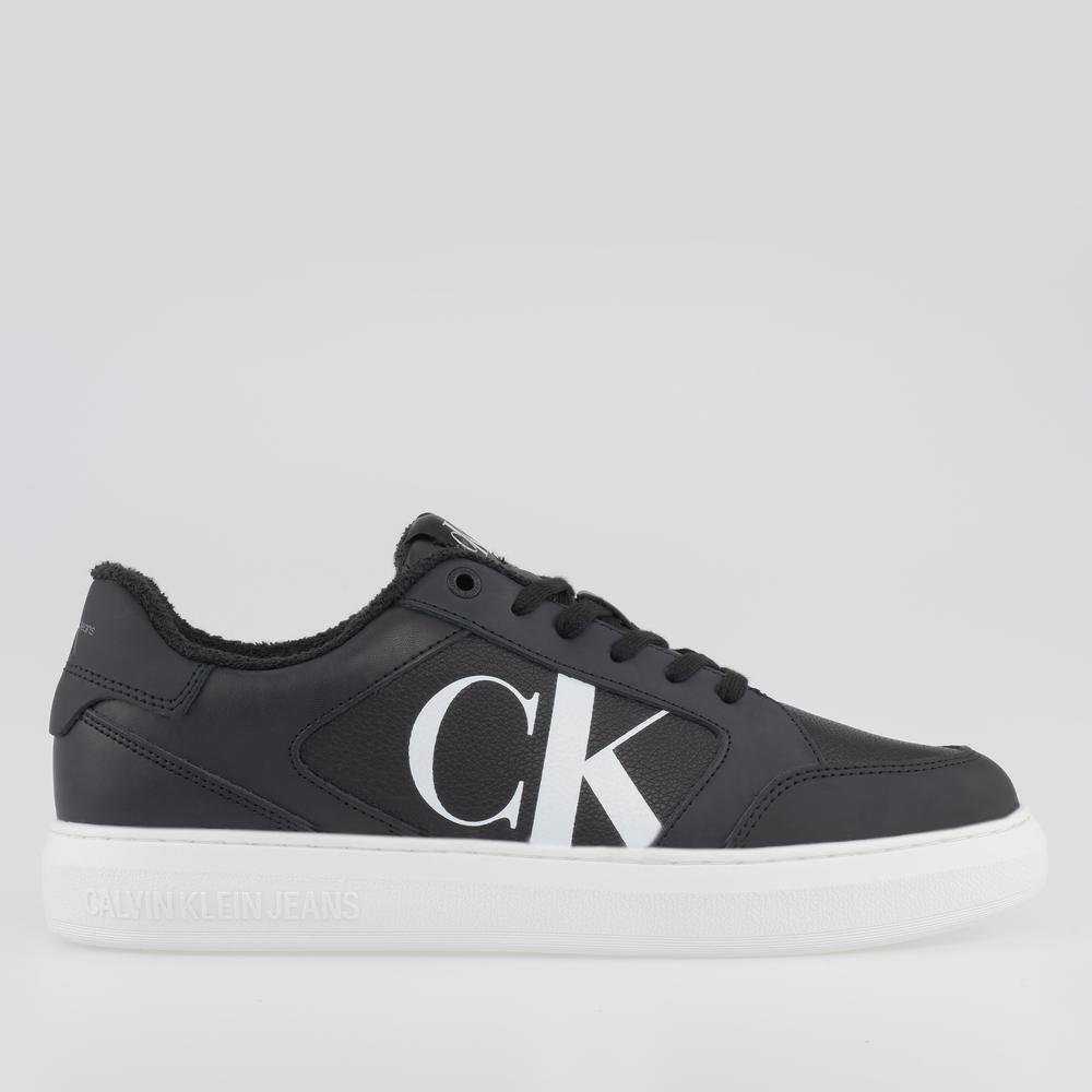 Topánky Calvin Klein Casual Cupsole Lth-Pu Mono YM0YM00573-0GJ - čierne