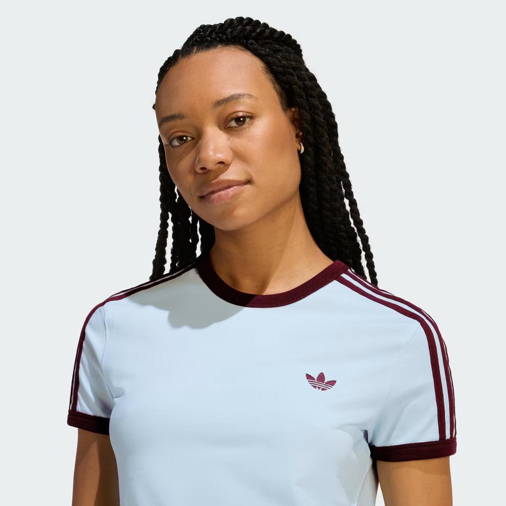 Dámská tričko adidas Originals 3-Stripes Slim KD3684 - modré