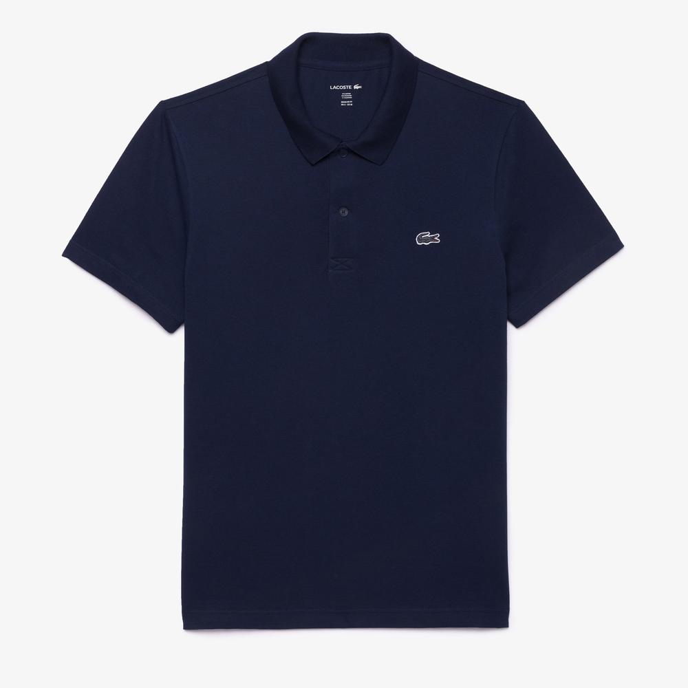 Tričko Lacoste Regular Fit Cotton Blend Polo DH5522-166 - tmavomodré