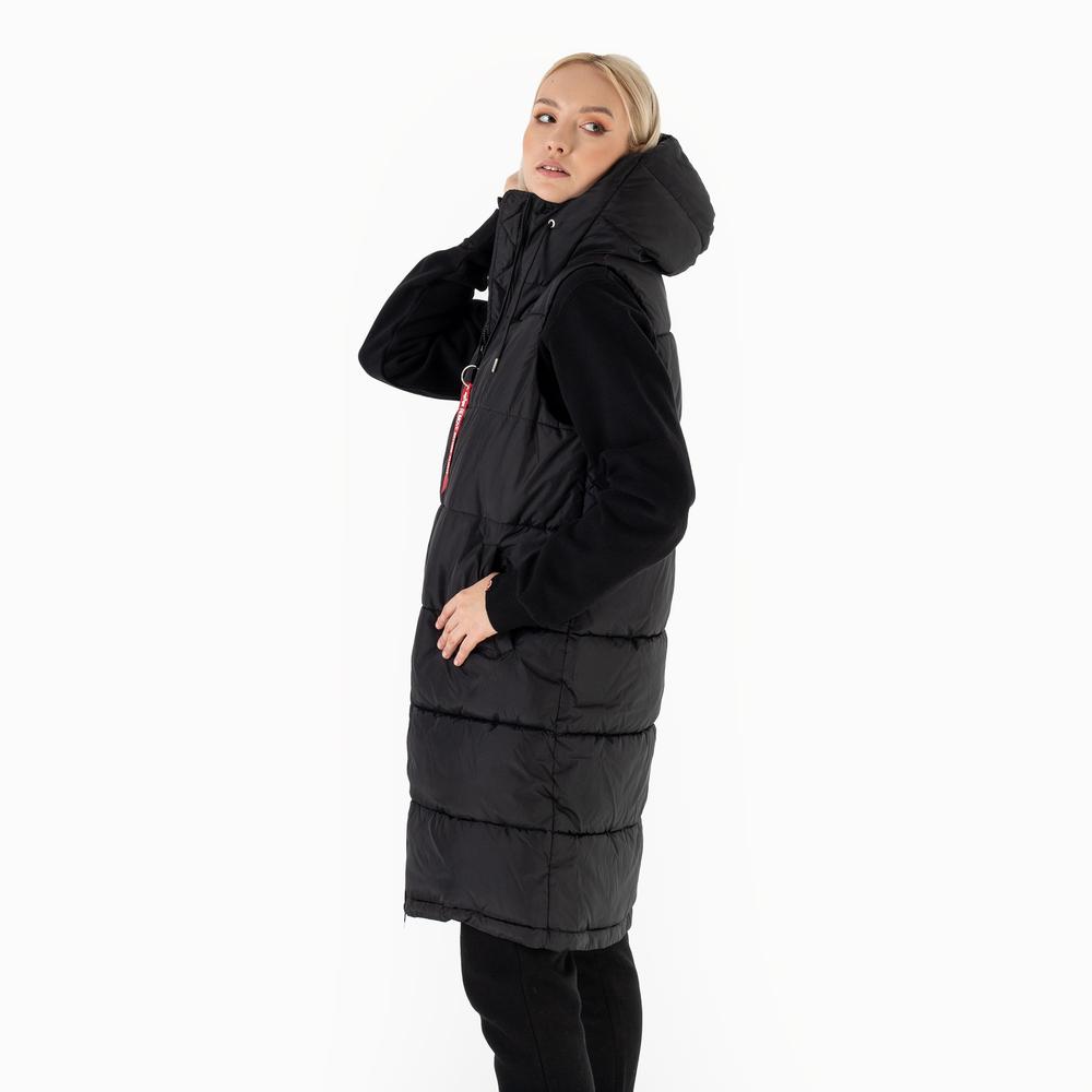 Vesta Alpha Industries Long Puffer Vest WMN 10800203 - čierne