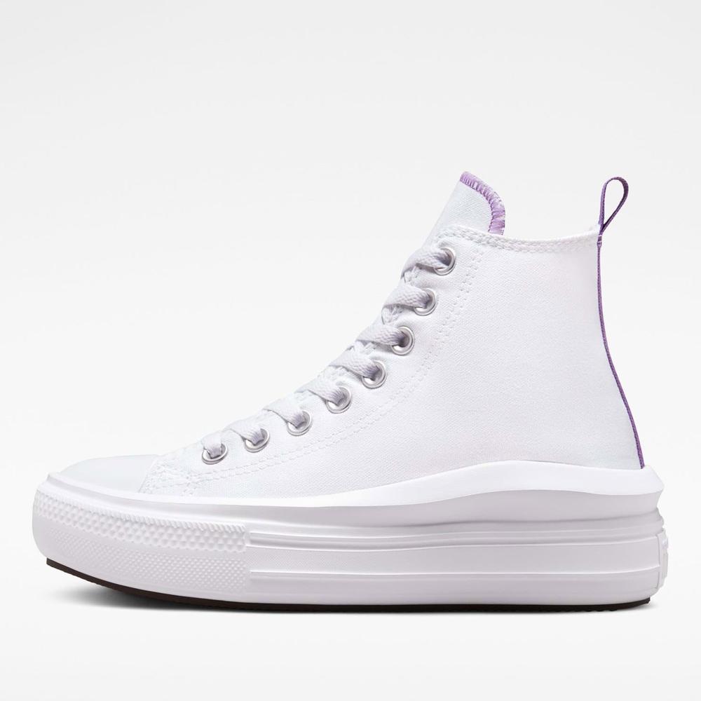 Topánky Converse Chuck Taylor All Star Move Platform A03667C - biele