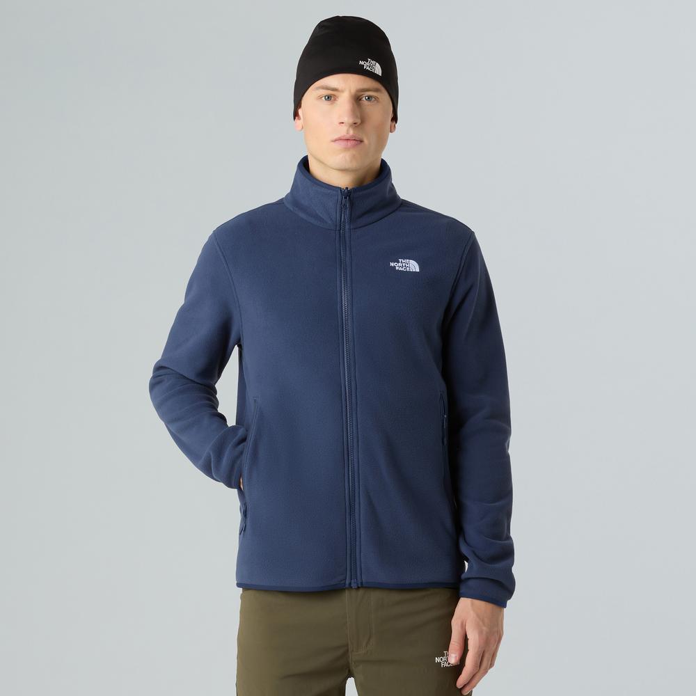 Mužský blúza The North Face Glacier Full-Zip Fleece 0A8D0R8K21 - tmavomodré