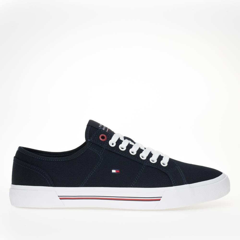Topánky Tommy Hilfiger Core Corporate Vulc Canvas FM0FM04560-DW5 - tmavomodré