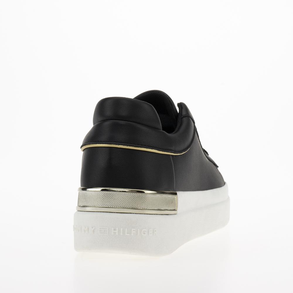 Topánky Tommy Hilfiger Lux Metallic Cupsole FW0FW07030-BDS - čierne