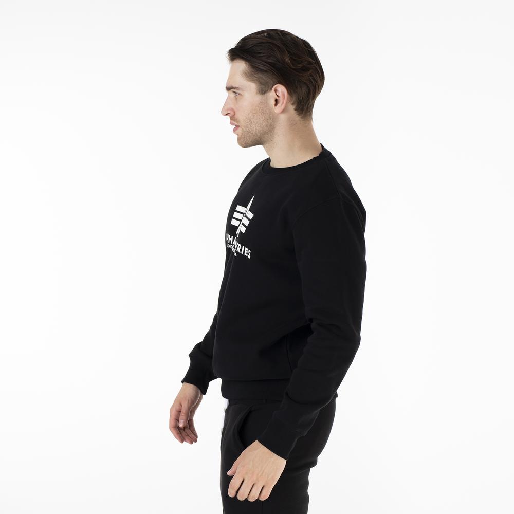 Blúza Alpha Industries Basic Sweater 17830203 - čierne