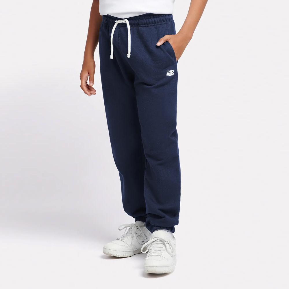Detské nohavice New Balance LAKB0060NNY - tmavomodré