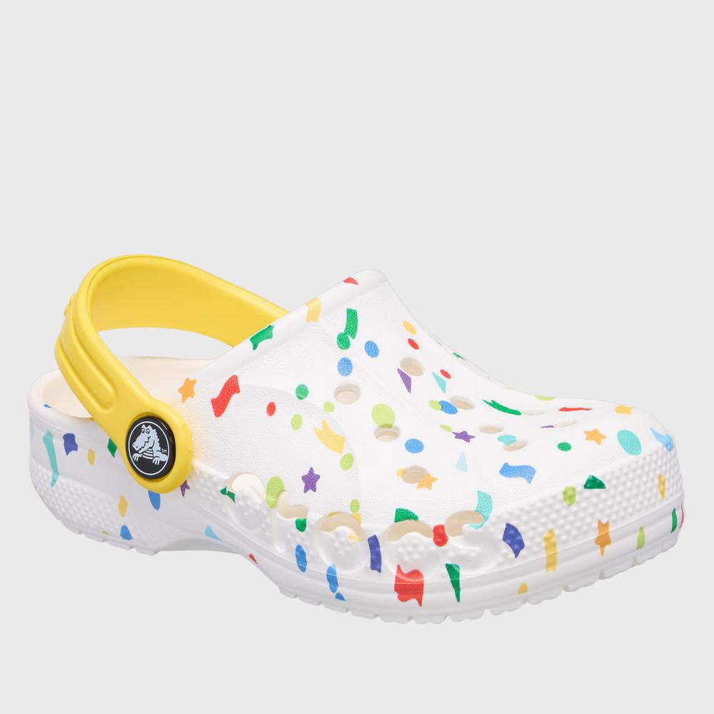 Klapky Crocs Baya Seasonal Printed 209728-94S - biele