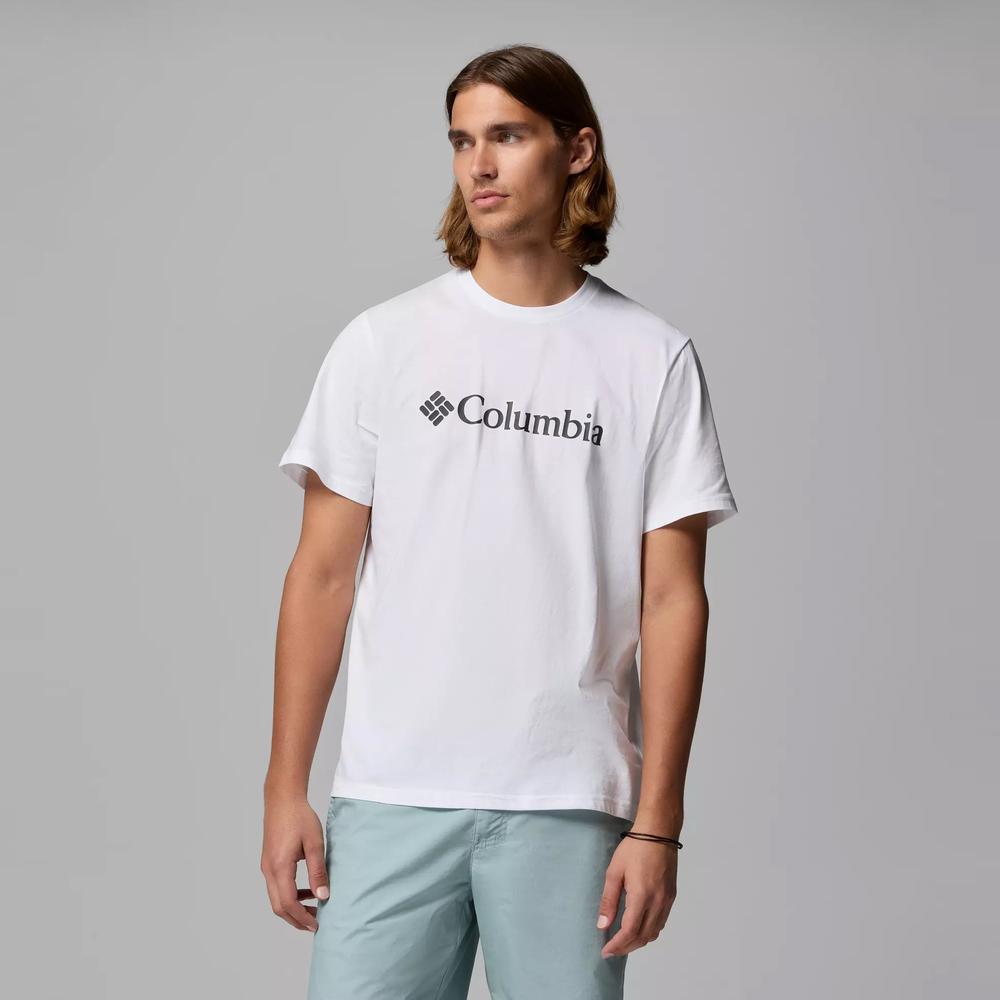 Mužský tričko Columbia CSC Basic Logo 2155001100 - biele