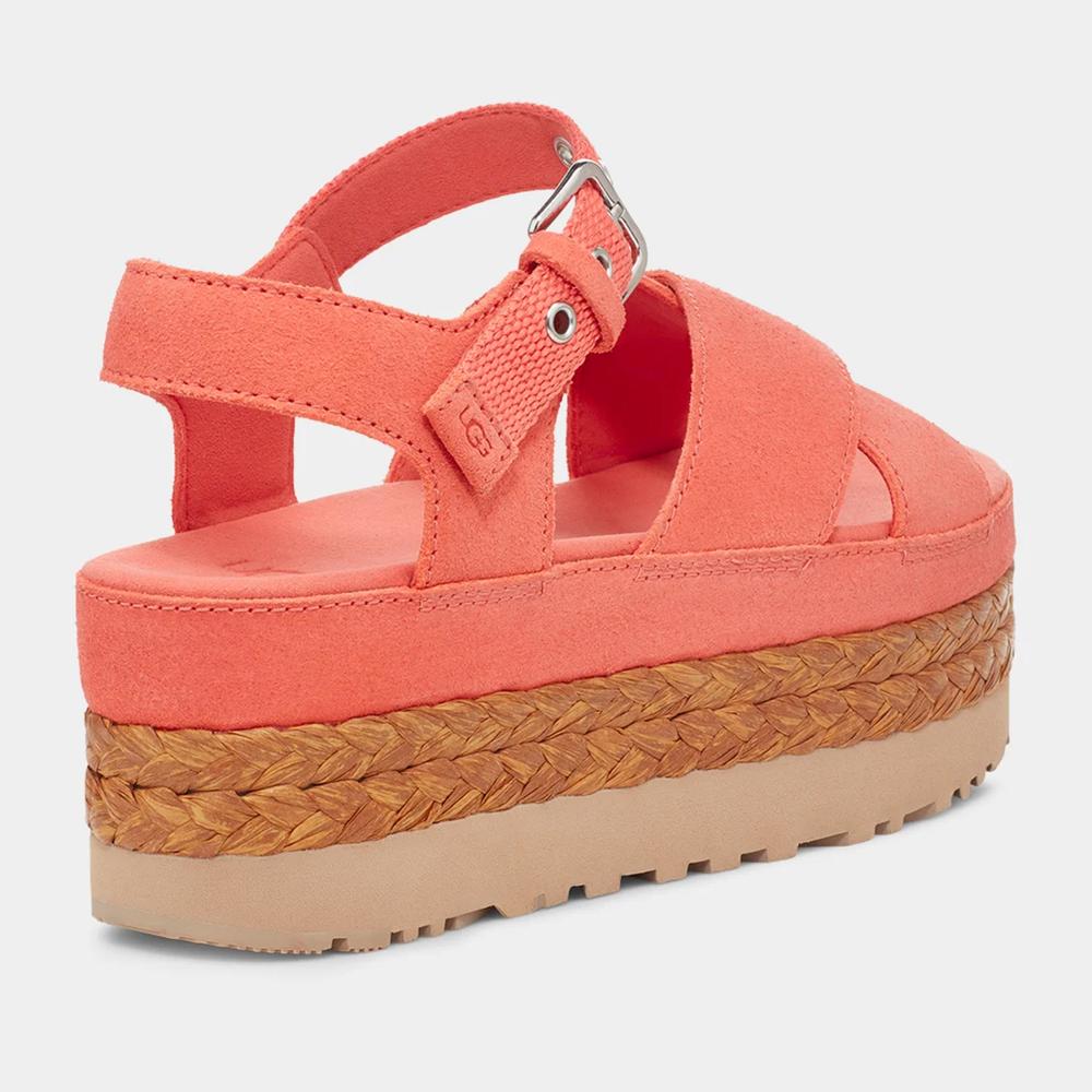 Sandále Ugg Aubrey Platform Sandal 1152711-VCRL - pomarančové