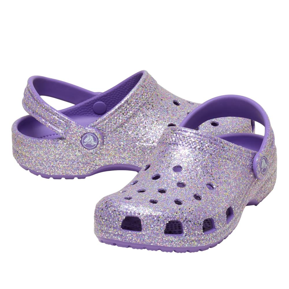 Klapky Crocs Classic Fantasy Glitter Clog 212561-510 - fialové