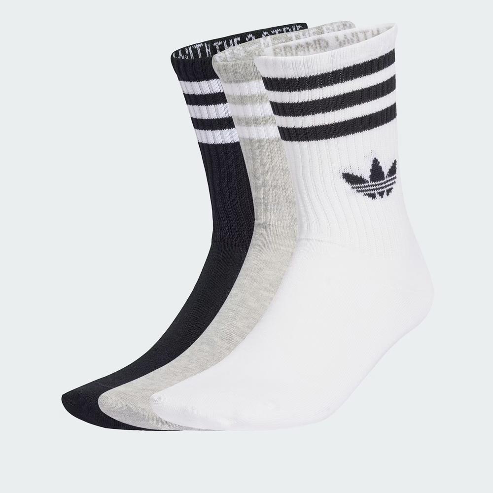 Ponožky unisex adidas Originals 3-Stripies Crew 3 Pairs JV7403 - viacfarebné