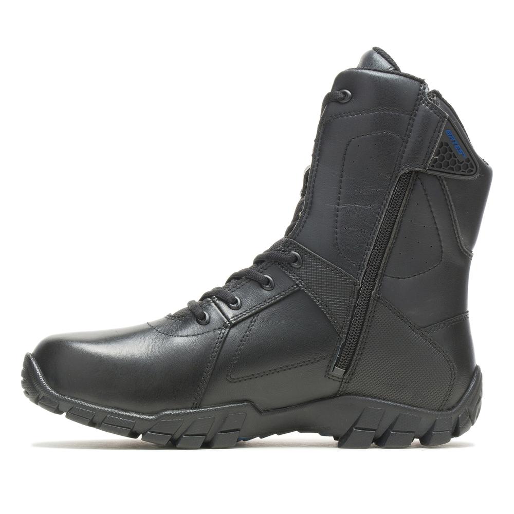 Topánky Bates Shock 8 Side Zip E7008 - čierne