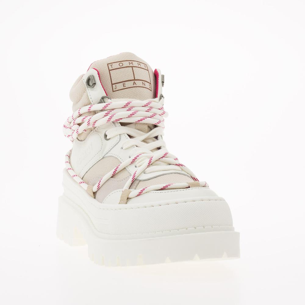 Topánky Tommy Jeans TJW Hybrid Boot EN0EN02338-YBI - béžové