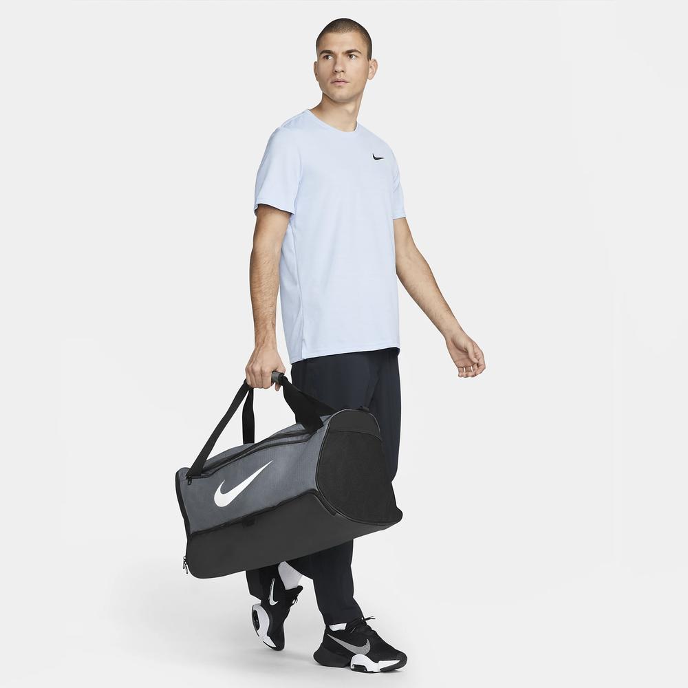 Športová taška Nike Brasilia 9.5 DH7710-068 - šedý