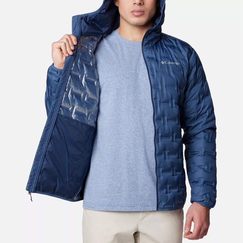 Bunda Columbia Delta Ridge II Down Hooded 2086222478 - modré