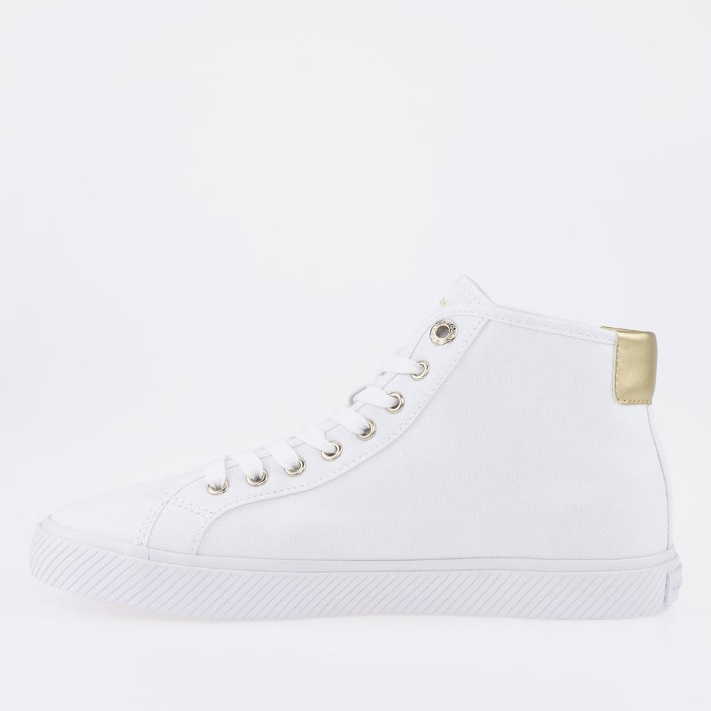 Topánky Tommy Hilfiger Essential Highcut FW0FW07120-YBS - biele