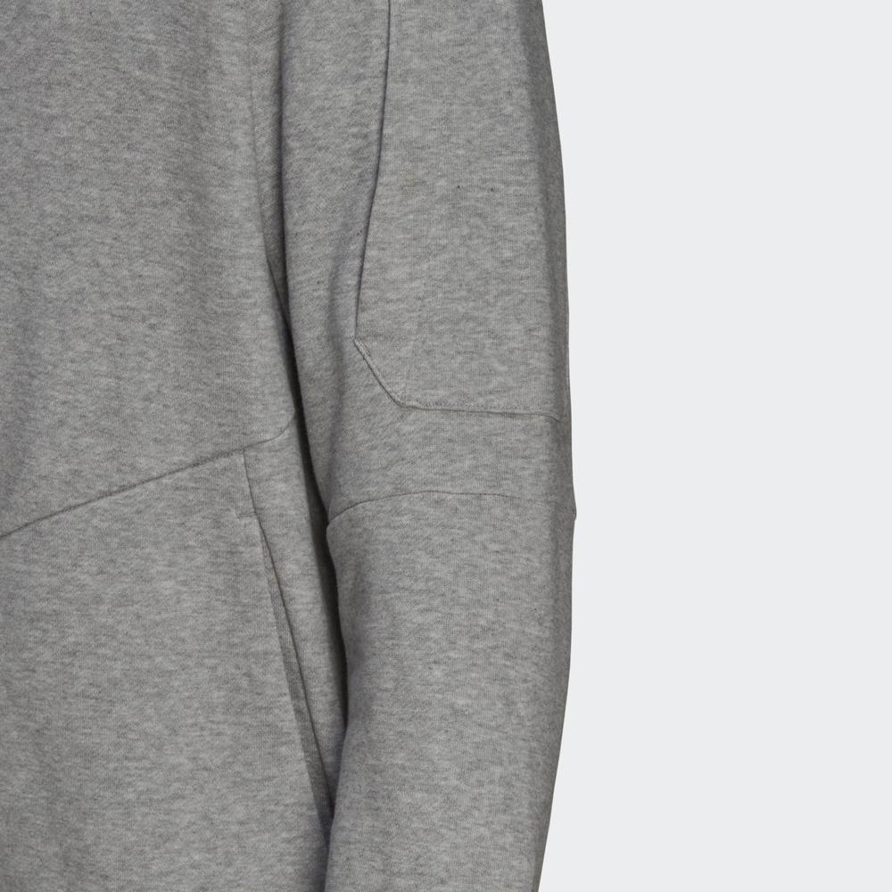 Blúza adidas Essentials 4 Gameday Full-Zip Hoodie HE1806 - šedý