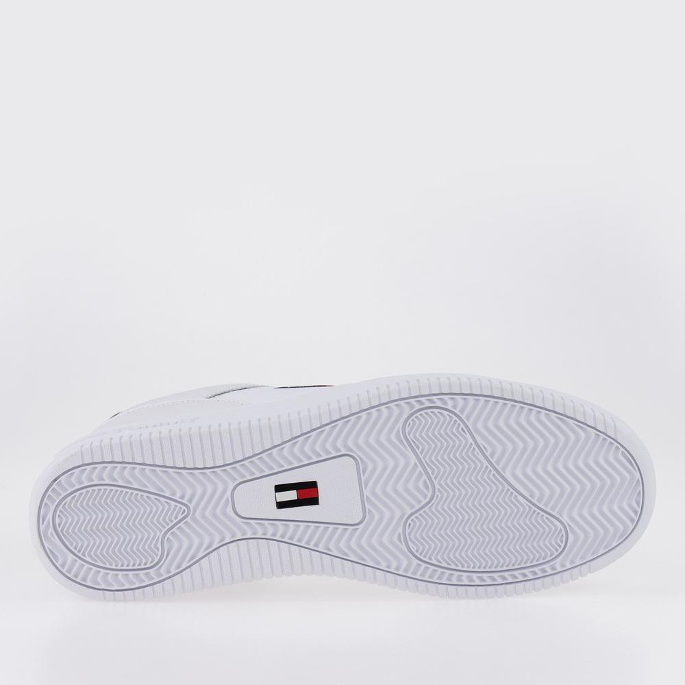 Topánky Tommy Jeans Retro Basket EM0EM00955-YBR - biele