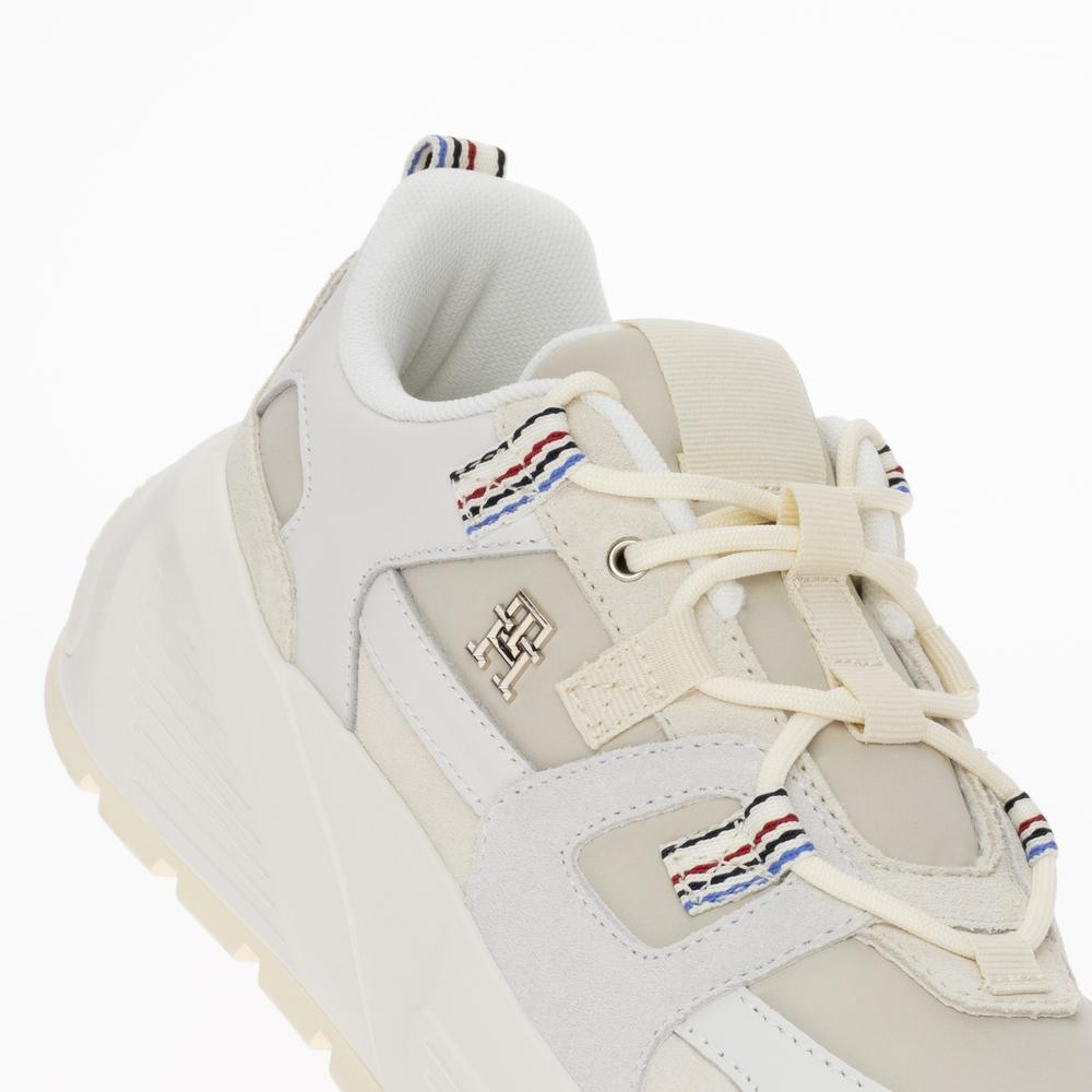 Topánky Tommy Hilfiger Chunky Runner FW0FW07674-AEF - béžové
