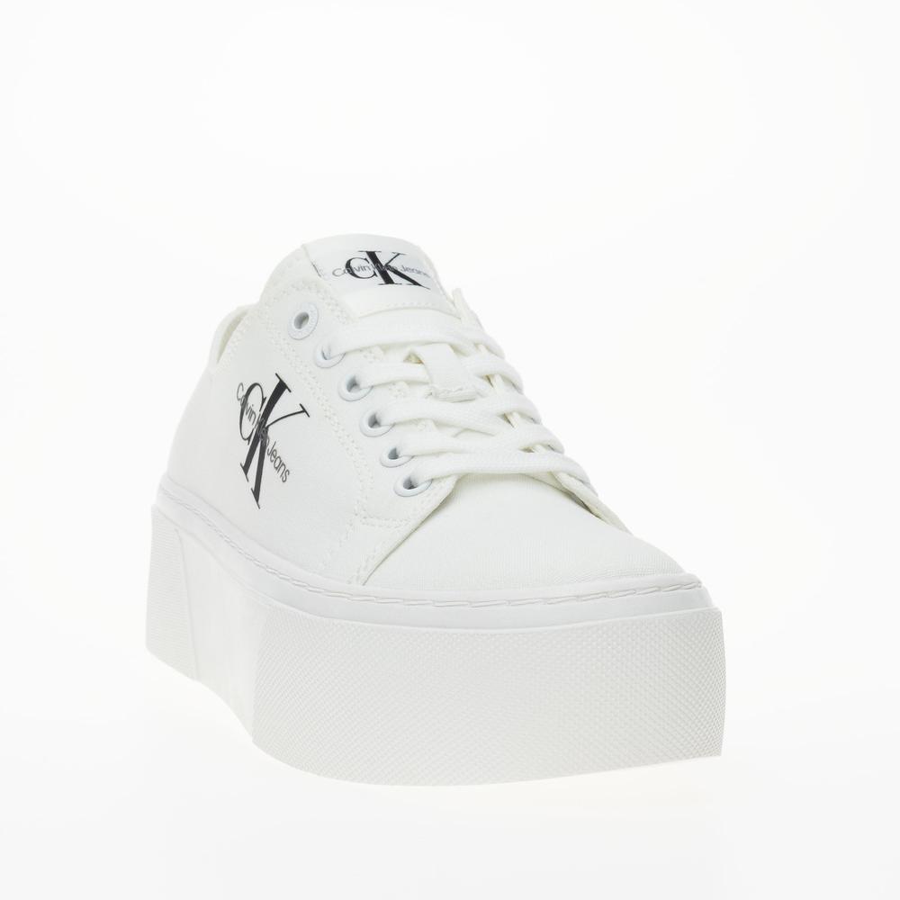 Topánky Calvin Klein Vulc Flatform+ Cupsole Low YW0YW01033-01T - biele